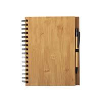 QUADERNO IN BAMBOO CON PENNA IN LEGNO POLNAR